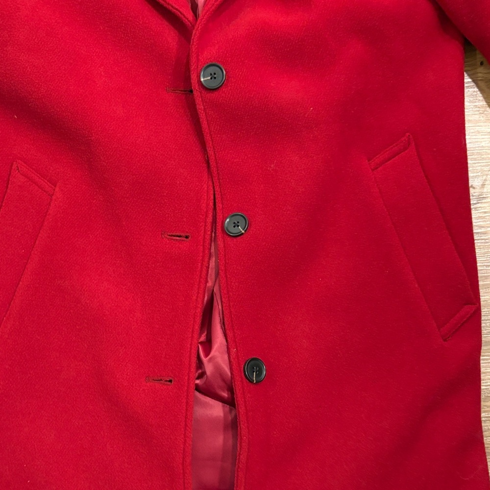 Abercrombie & Fitch Wool Blend Tailored Top Coat -Large Tall - Picture 4 of 10